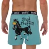 'Lazy One' Men's Stud Muffin Boxer - Blue