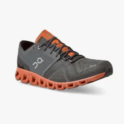 'On Running' Men's Cloud X - Rust / Rock -Outdoor Apparel Shop cloud x 2 fw21 rust rock m g6 1024x1024@2x