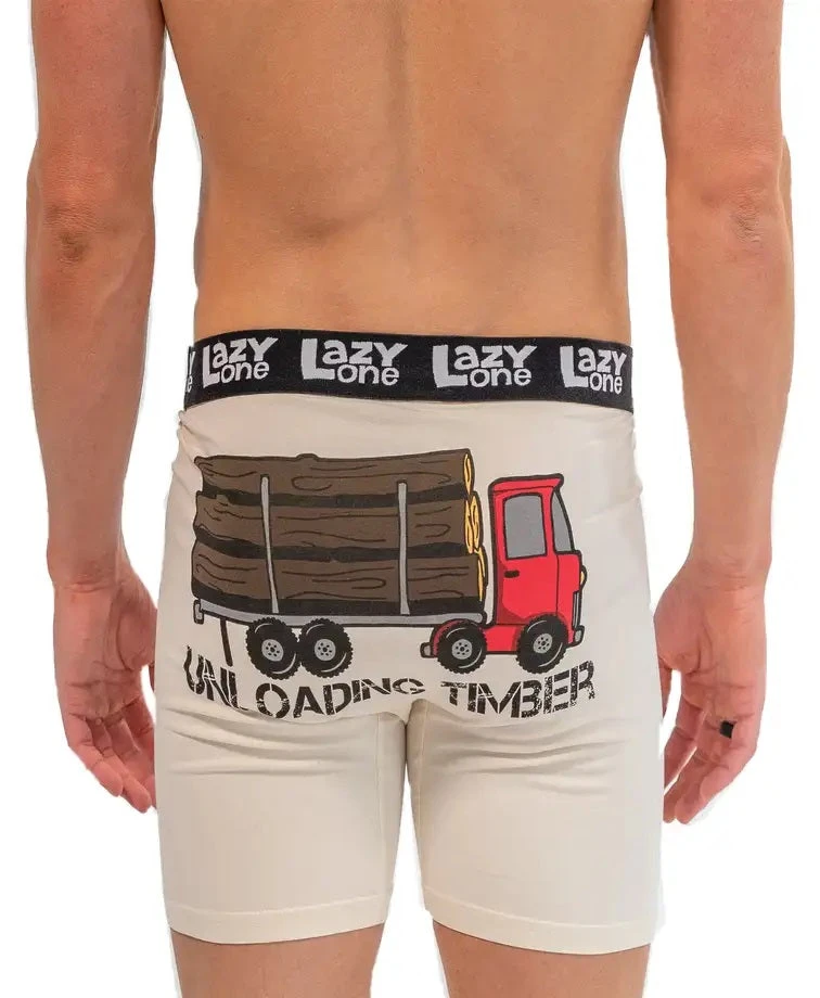 'Lazy One' Men's Unloading Timber Boxer Brief - Tan 'Lazy One' Men's Unloading Timber Boxer Brief - Tan -Outdoor Apparel Shop
