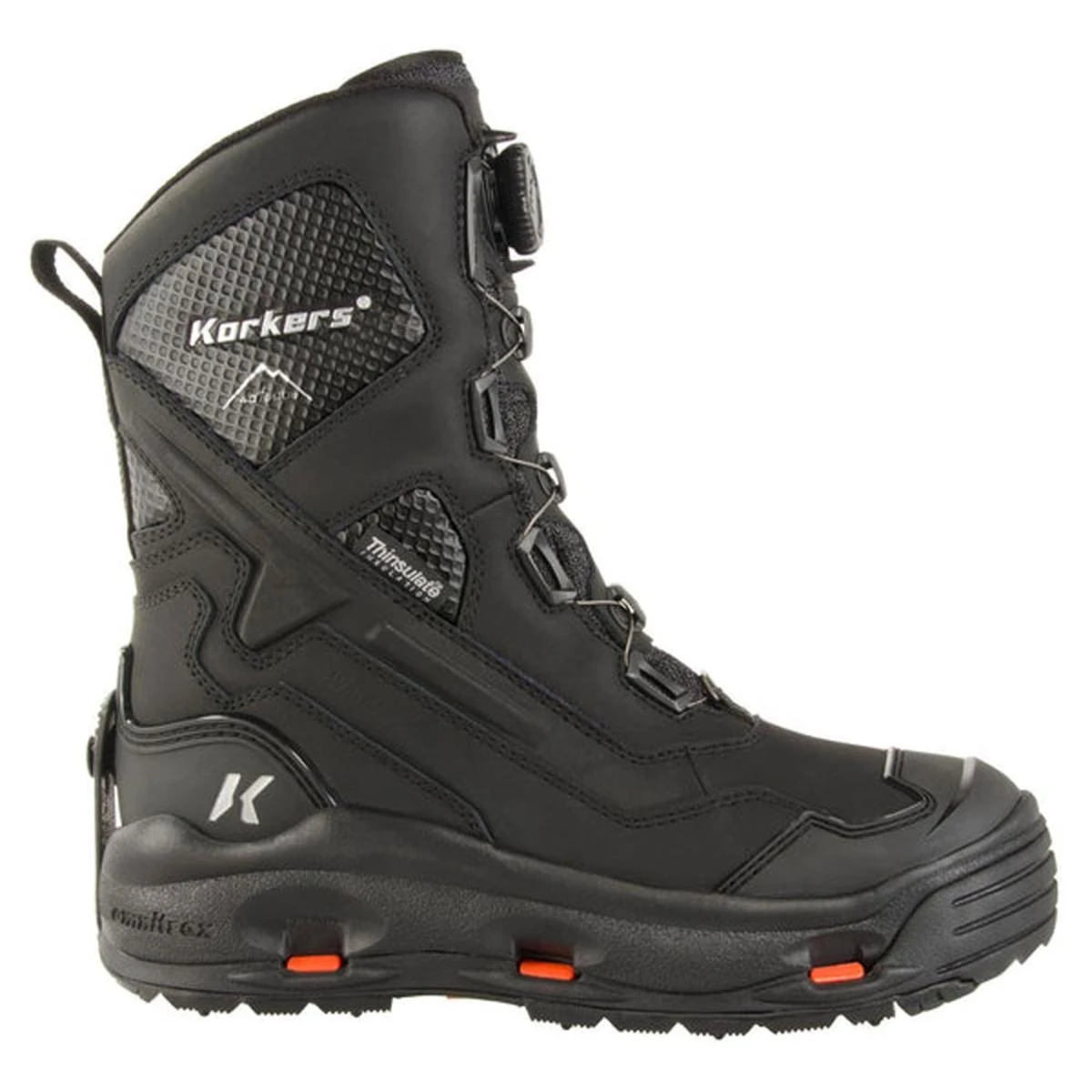 'Korkers' Men's Polar Vortex WP 600GR Winter - Black 'Korkers' Men's Polar Vortex WP 600GR Winter - Black -Outdoor Apparel Shop korkers men s polar vortex 600 winter boots with snowtrac sole