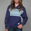'Kimes Ranch' Women's North Star Hoodie - Marine Blue Heather