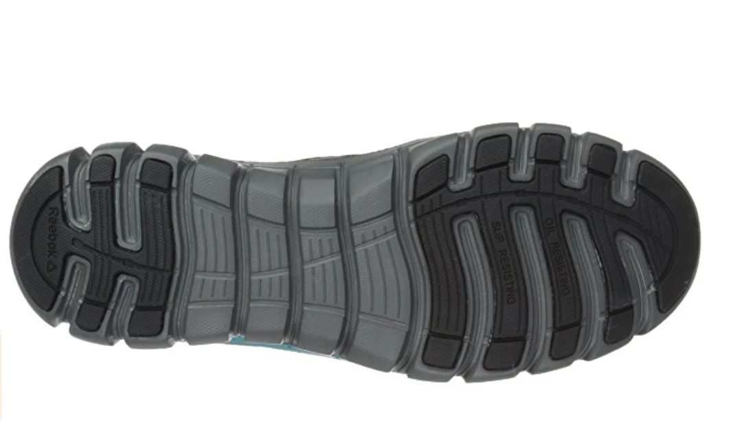 'Reebok' Women's Sublite Cushion ESD SR Alloy Toe - Grey / Turquoise 'Reebok' Women's Sublite Cushion ESD SR Alloy Toe - Grey / Turquoise -Outdoor Apparel Shop