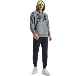 'Under Armour' Men's Rival Fleece Big Logo Hoodie - Pitch Grey -Outdoor Apparel Shop s7.V5 1357093 012 FSF 1024x1024@2x