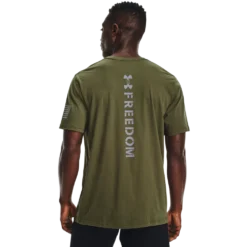 'Under Armour' Men's New Freedom Spine T-Shirt - Marine OD Green
