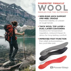'Powerstep' Pinnacle Journey Wool Insoles -Outdoor Apparel Shop wool infog 1024x1024@2x